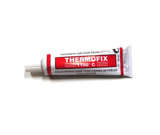 Thermofix vuurvaste lijm voor kachelkoord 1100°C 70ML wit