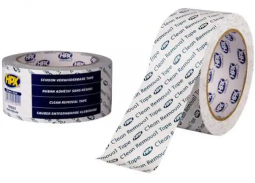 HPX Verwijderbare tape Wit 50MM 33M