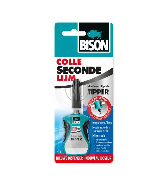 Bison secondelijm vloeibaar control+ 5 gram
