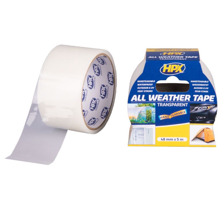 HPX duct tape 6200 pantsertape zwart 48mm 50 meter