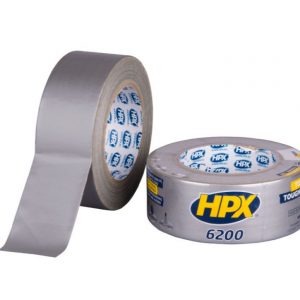 HPX duct tape 6200 pantsertape zilver grijs 48mm 50 meter