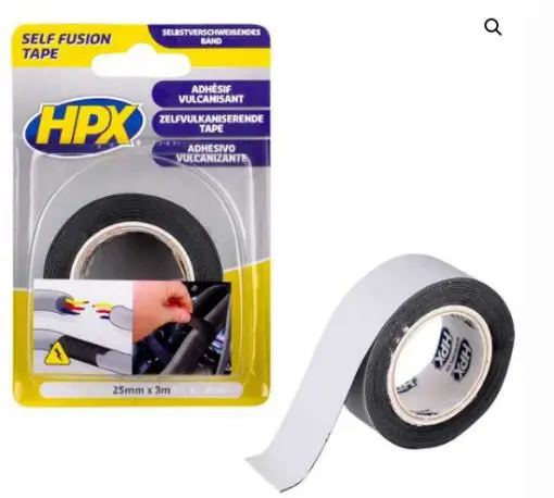 HPX Vulkaniserende Tape 25MM 3M Zwart