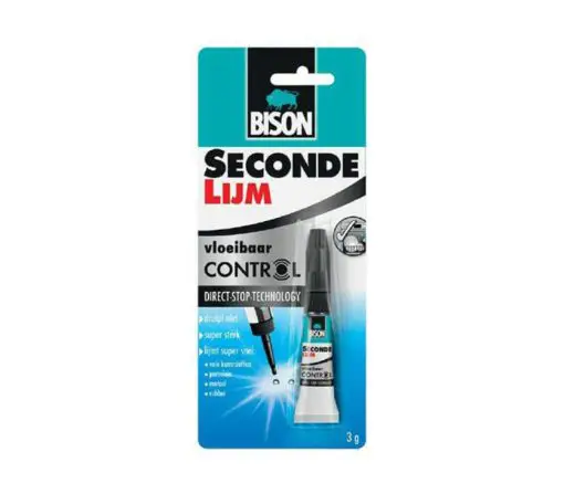 Bison secondelijm vloeibaar control 3 gram