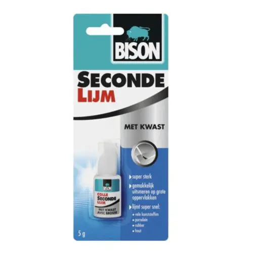 Bison secondelijm met kwast