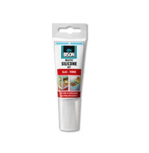 Bison siliconenkit glas transparant 60 ML