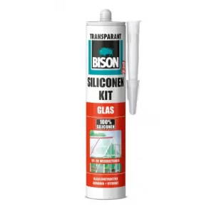 Bison Siliconenkit glas transparant 300ML